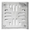 Rejilla Reja Piso Delta C/marco 10x10 Caja Plomo Acero Inox 0