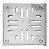 Rejilla Reja Piso Delta C/marco 10x10 Caja Plomo Acero Inox 1