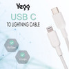 Yegg Cable De Alimentacin Usb C A Lightning (certificado Mfi 2