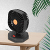 Ventilador De Carro Usb Abs 360° Giratório Usb De Cabeça Úni 6