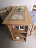 Desayunador En Madera Maciza Con 4 Taburetes Y Almoadones 1