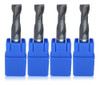 Fresa Metal Duro Revestida Plana 4mm 2 Filos Endmill 3