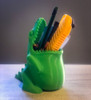 Porta Lapices Fibrones Decoración Dinosaurio Gloton 3