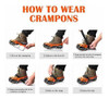 Crampones Con Clavos Inox. Para Nieve O Hielo. Naranja - Xl 5