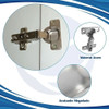 Pack Bisagras Cierre Suave Mueble 35mm Codo 0 Caja X 4 2