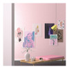 Heloho Papel Tapiz De 394 X 15.7 Pulgadas, Color Rosa Claro, 5