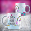 Plantilla Sublimación Tazas Unicornios | Editable Psd 3