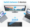 Teclado Bluetooth Plegable Omoton Con Panel Táctil, Teclado 2