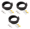 3x Kit De Mangueira Para Bomba De Porão 3/4  De Diâmetro 0