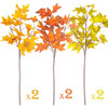 Ramas De Hojas De Arce Artificiales De Otoño -6un 1