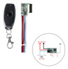 Mini Receptor De Controle Remoto Sem Fio 1 Botão Preto 7