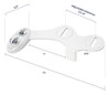 Bidet Para Inodoro Doble Boquilla Luxe Bidet Neo 185 Blanco 7