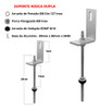 Suporte Fixa Linha C Placa Solar Telha Fibro Metálica 02 Un 2