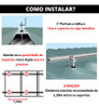 Suporte Fixa Linha C Placa Solar Telha Fibro Metálica 02 Un 4