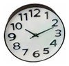 Reloj De Pared  25cm Marco Negro 0
