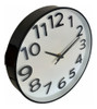 Reloj De Pared  25cm Marco Negro 1