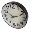 Reloj De Pared  25cm Marco Negro 2