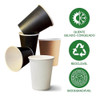 Kit 500un Copo Papel Branco 180ml Biodegradável Térmico 6