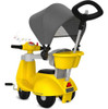 Triciclo Passeio Banderetta Amarela Com Capota Bandeirante 6