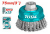 Cepillo De Alambre Trenzado Total - Para Amoladora - 75mm 1