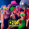 Combo Cotillon Luminoso Led Neon Fluo Fiesta Carioca +200 2 Combo Cotillon Luminoso Led Neon Fluo Fiesta Carioca +200 2