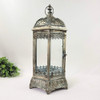 Lanterna Marroquina Decorativa Prata Envelhecida 49x25x22cm 2