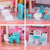 Casa De Muñecas Portátil Para Niñas Con 11 Habitaciones 3