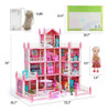 Casa De Muñecas Portátil Para Niñas Con 11 Habitaciones 5