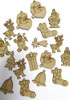 100 Formas 4cm Navideñas Colgar Fibrofacil Mdf Navidad 1