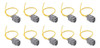 10 Unidades De Conector De Sensor De Temperatura Pigtail Par 0