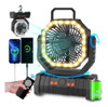 Adust Ventilador Portátil De Campamento Con Luz 0