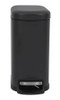 Lixeira Slim Preta 6l Com Pedal E Fechamento Suave Globalmix 1