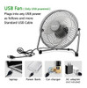 Opolar Ventilador Usb De 9 Pulgadas, Alimentado Por Usb Sola 1