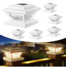 Paquete De 6 Luces De Tapa De Poste Solar Eleclink, Luces De 0
