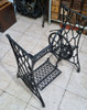 Antigua Singer Mueble Pie De Hierro De Fundición Originales 3