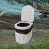 Vaso Sanitário Portátil Para Acampamento, Dobrável, Cinza 6