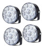 Kit 4 Faros 9 Leds Auxiliar Reflector Led Camioneta 4x4 0
