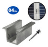 Kit Grampo Intermediário E Final Para 03 Placas Painel Solar 4