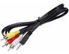 Cable Audio Stereo Audio Y Video 3.5 Mm Miniplug 3 Rca 2