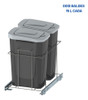 Lixeira Elevatta Dimec Dois Cestos Dupla 15l 1