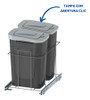 Lixeira Elevatta Dimec Dois Cestos Dupla 15l 2