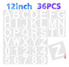 Talla Grande De 30 Cm, Sténciles Reutilizables Para Letras 0