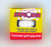 Trick Exploding   Unputtable Golf Ball 3 Pack 1