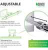 Sunco Lighting Paquete De 2 Barras De Luces Led Modernas Par 3