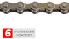 Corrente 6 Velocidades 1/2x3/32 116 Elo Sólido Pino Sólido 2