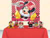 Kit Festa Minnie Red * Painel + Toalha De Mesa + Displays 4