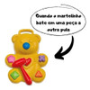 Brinquedo Didático Ursinho Interativo C/ Martelinho Divplast 4