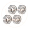 Kit 4 Rolamentos Mr84zz Ø4mm X Ø8mm X 3mm Mr84-2z 0