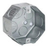 Caja Luz Chapa Octogonal 9 De Julio Aluminizada- Pack X 10- 0