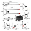 Para Kit Organizador De Ganchos De Metal Pegboard De 114 2